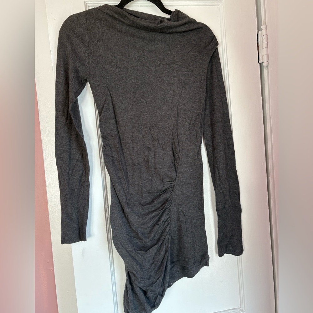Leith Ruched Long Sleeve Bodycon Dress XS
